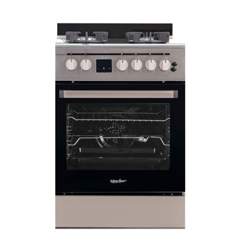 CUISINIERE MAXTOR 4 FEUX INOX  PREMIUM+